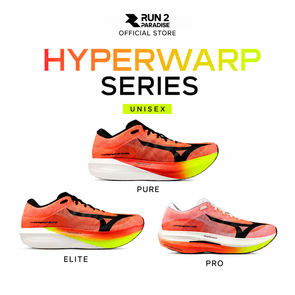 Mizuno HyperWarp Series - Unisex **แนะนำเพิ่ม0.5 sizeเพราะรองเท้าสั้นกว่าปกติ**