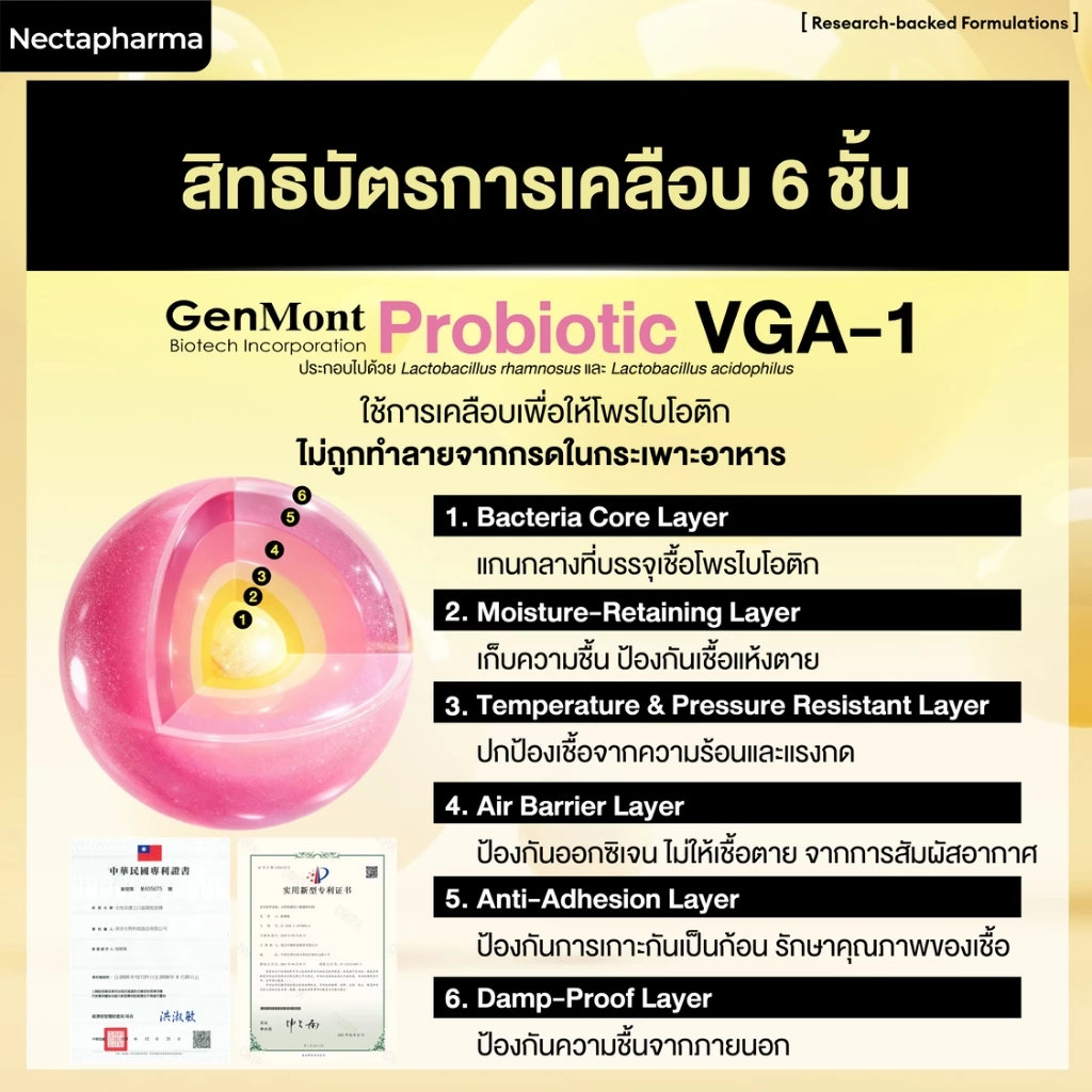 Nectapharma Femi Probiotics เนคตาฟาร์มา เฟมิ โพรไบโอติกส์ thumbnail 3