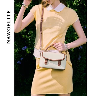 NAWOELITE Cambridge Bag กระเป๋าหนัง PUคลาสสิก กระเป๋าถือทรงแซทเชล รุ่นเคมบริดจ์ ที่มีสไตล์และหรูหรา กระเป๋าสะพาย 5 สี
