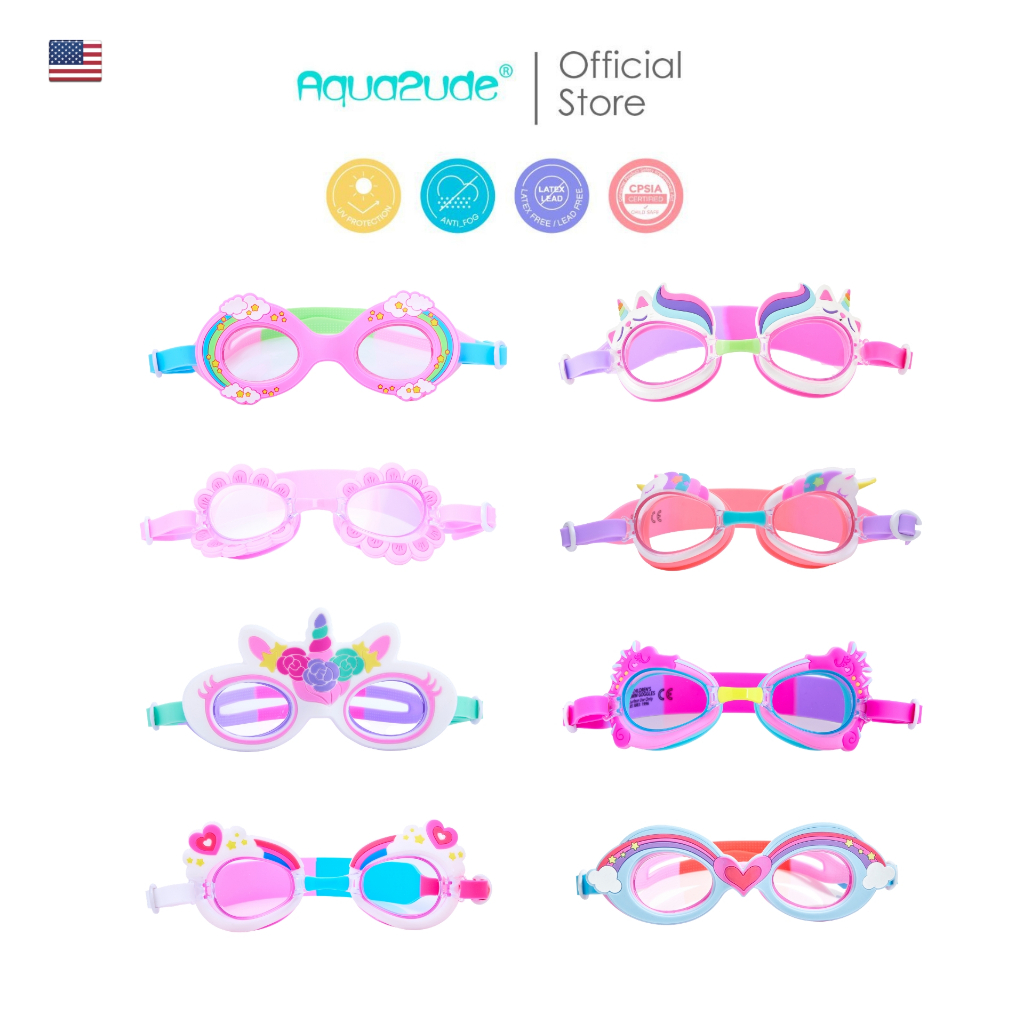 [NEW] AQUA2UDE แว่นตาว่ายน้ำเด็ก สำหรับน้อง 3 ขวบขึ้นไป กันรังสี UV ผ่านมาตรฐานความปลอดภัยจากอเมริกา