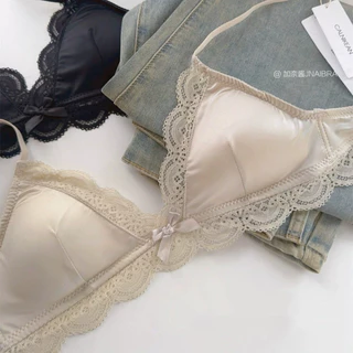 ✨ มาใหม่ พร้อมส่ง🎀Lace🎀บราเสริมทรง ขอบลูกไม้ คัพสามเหลี่ยมนุ่ม กระชับสวย นุ่มสบาย อ่อนโยนต่อผิว สวมใส่สบาย