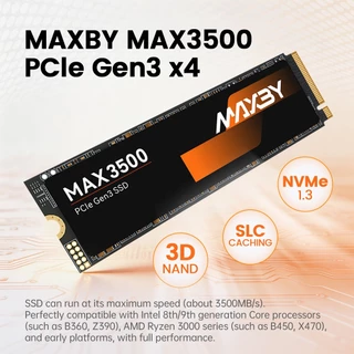 【จัดส่งใน 24 ชม】 MAXBY MAX3500 SSD M.2 NVMe 1TB 512GB 256GB M.2 2280 3500MB/s ใช้PCโน้ตบุ๊คเกม ของแท้ รับประกัน5ปี