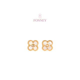 ER-00Fonney ต่างหู สแตนเลสแท้ไม่ลอกไม่ดำ