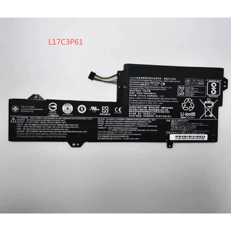 สำหรับ Lenovo Shinjuo 7000-13 โยคะ 720-12IKB L17L3P61 L17M3P61 แบตเตอรี่ใหม่ L17C3P61