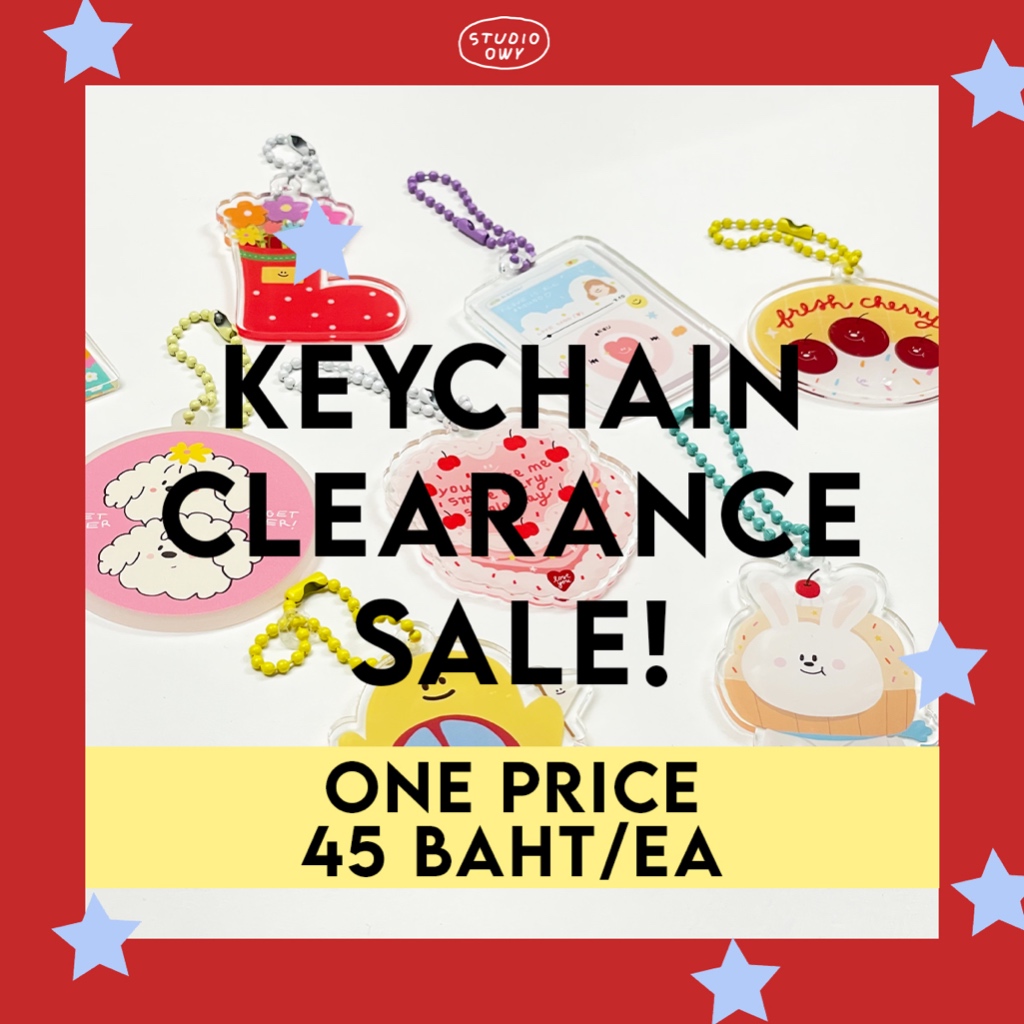 CLEARANCE SALE! : Keychain พวงกุญแจอะคริลิค | 45บาททุกชิ้น