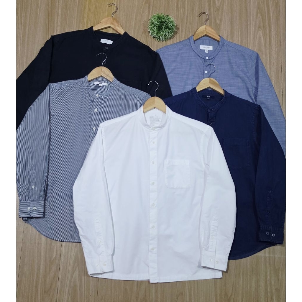 เสื้อคอจีนH&M,Uniqlo,Mujiแท้💯.เป็นงานมือ2สภาพสวยผ้าดีใส่สบาย