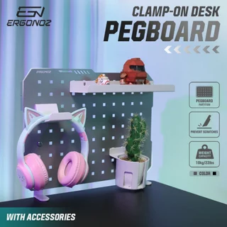 ERGONOZ PANEL03 PEGBOARD DIY ชั้นวางของติดโต๊ะ 47 cm.