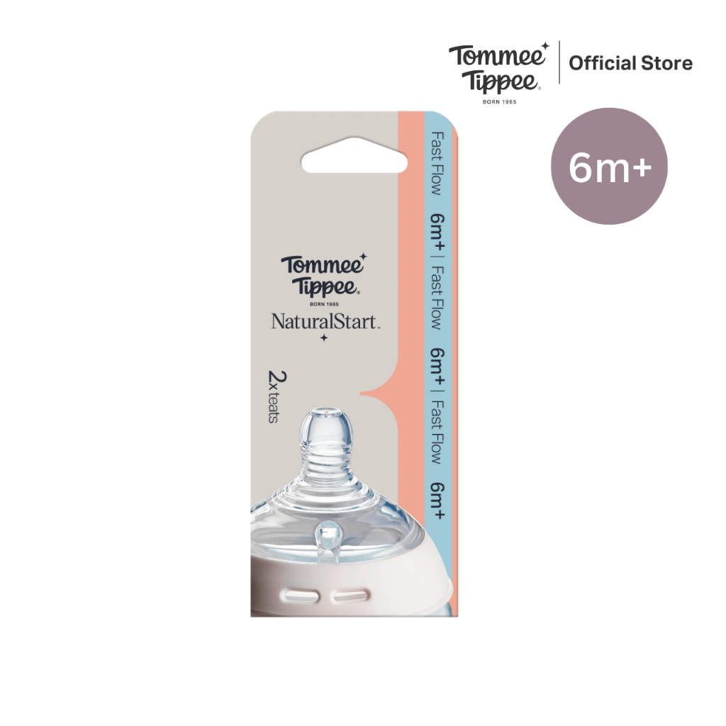 Tommee Tippee حلمات Natural Start سريعة التدفق (حلمتان) — صورة 6