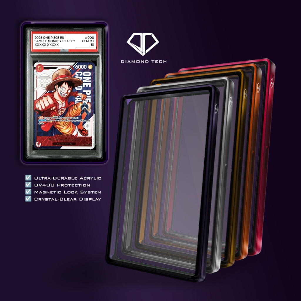 [PSA Slab case สีพิเศษ] Diamond Tech-เคสพรีเมี่ยมสำหรับ PSA/TAG/CGC 35 PT, Premium Case for PSA/TAG/