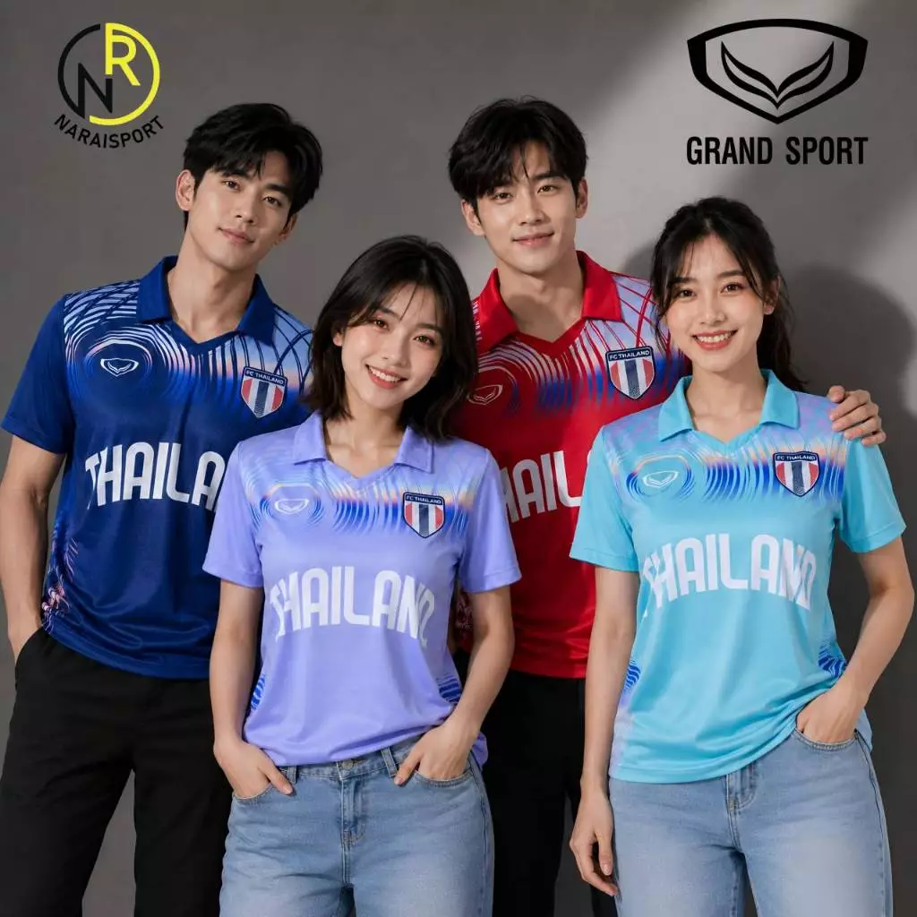 ***ของแท้ส่งไว***Grand sport เสื้อกีฬา ผ้าไมโครเกรดพรีเมียมพิมพ์ลาย ผ้าเบาสบายใส่ไม่ร้อนสีไม่ตกใส่ได้ทั้งชายหญิง 11002