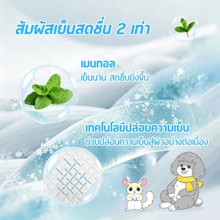 PetStern Cool Wipes ทิชชู่เปียกสัตว์เลี้ยง กลิ่นมินต์ ทิชชู่เปียก สูตรเย็น สำหรับเช็ดสัตว์เลี้ยง ลดอุณหภูมิ 80 แผ่น