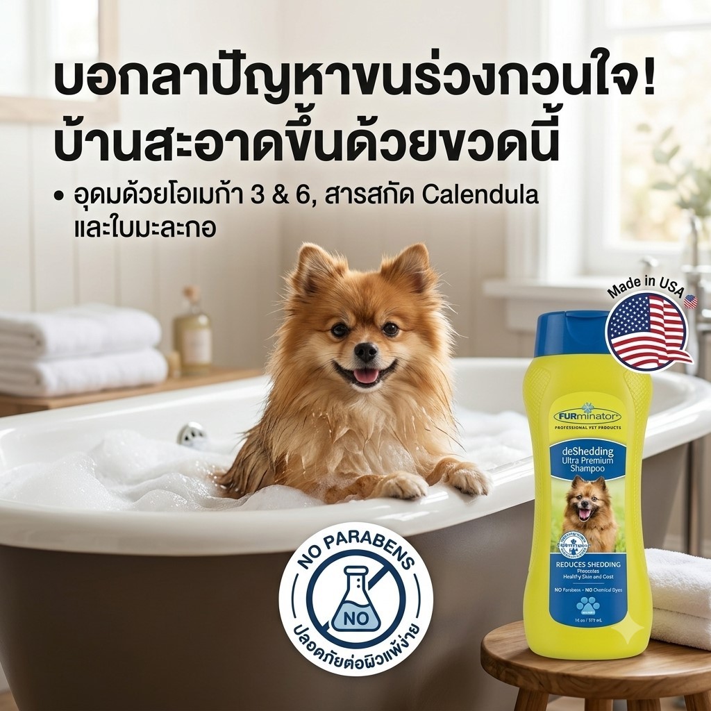 FURminator شامبو تقليل تساقط الشعر Ultra Premium ‏16 أونصة — صورة 5