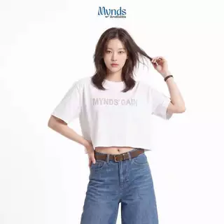 ((เสื้อทรงบล็อกซี่ โอเวอร์ไซส์ เนื้อผ้าคอตตอน พรีเมียม OVERSIZE BOXY รุ่น MYNDS GAIN))