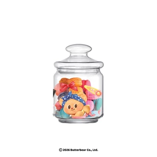 [OCEAN x BUTTERBEAR] เซตขวดโหล BUTTERBEAR RAINY COZY JAR W/PINK SCRUNCHIE SET
