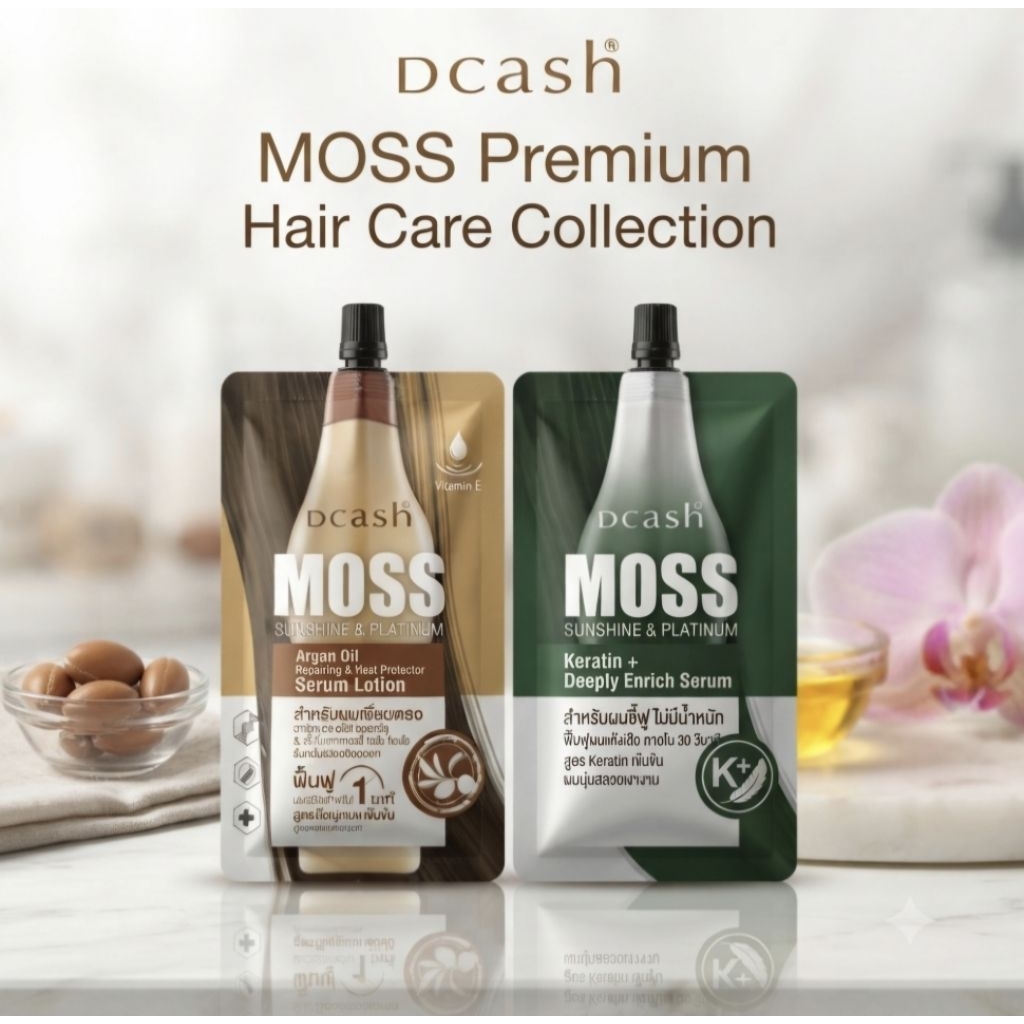 Dcash Keratin , Dcash Vitamin E บำรุงเส้นผม
