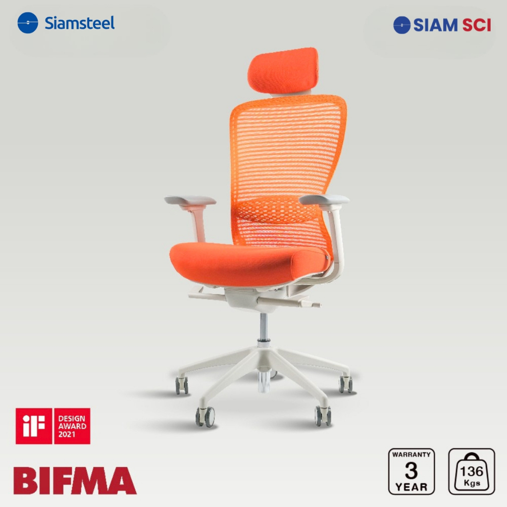 Siam Steel เก้าอี้ รุ่น Viper Premium HighBack เก้าอี้เพื่อสุขภาพ Ergonomic Chair