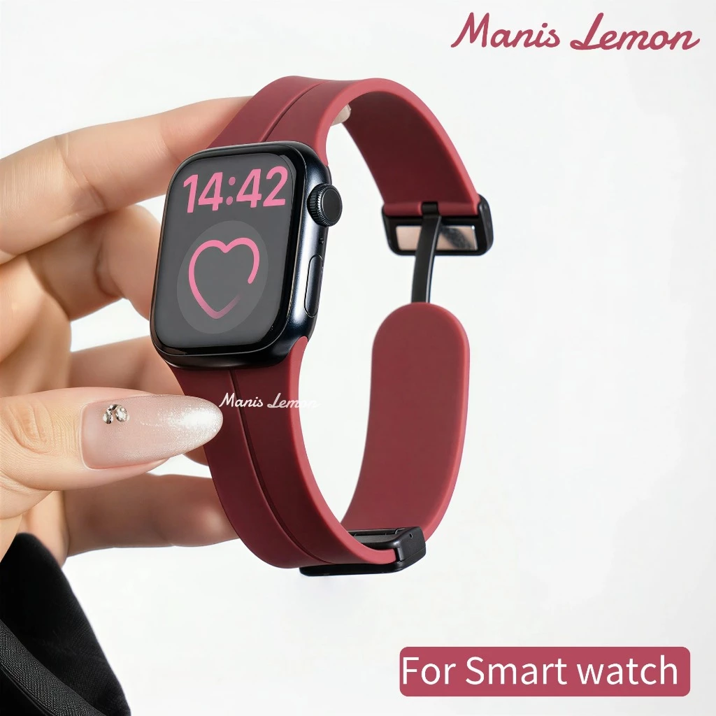 Manis Lemon สายนาฬิกา MagGo for Smart Watch band Series 11 10 9 8 3 5 4 SE 6 7 Ultra 49 46 45 44 40 41 38 42 mm