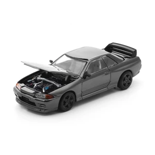 PRDC002 - POPRACE 1/64 R32 GT-R DARK CHROME DIECAST SCALE MODEL CAR