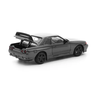 PRDC002 - POPRACE 1/64 R32 GT-R DARK CHROME DIECAST SCALE MODEL CAR