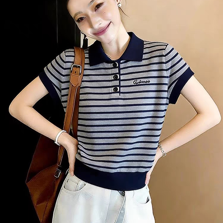 เสื้อแขนสั้นผู้หญิงฤดูร้อน รุ่นใหม่ สำหรับคุณแม่วัยกลาง ทรงหลวม ผ้าดีเกรดพรีเมียม เสื้อยืดผู้หญิงวัยกลาง