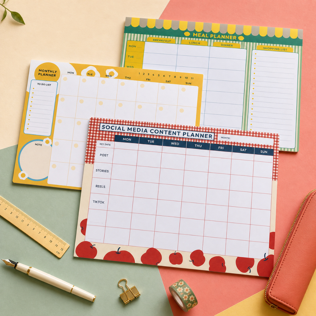 Good Morning A4 Desk Planner กระดาษโน้ตขนาด A4 Live Out Loud