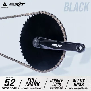 DELTA รุ่น NEW EXIT จักรยานฟิกเกียร์ วงล้อ 700c อลูมิเนียม ขอบล้อสูง 30 MM. FIX GEAR BICYCLE ไซส์ 52