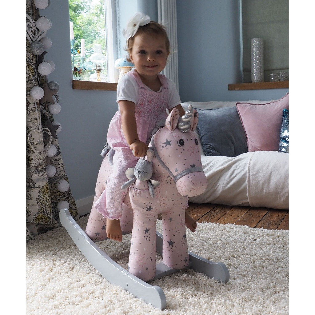 ยูนิคอร์นโยกสีชมพูเซเลสต์ & กระต่ายนางฟ้าเฟย์ Little Bird Told Me Celeste & Fae Rocking Unicorn - 12