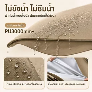 ร่มสนาม ร่มกันแดดสนามใหญ่ ในสวน กลางแจ้ง ตลาดนัด ขายของ ป้องกันแสงแดด เอียงได้