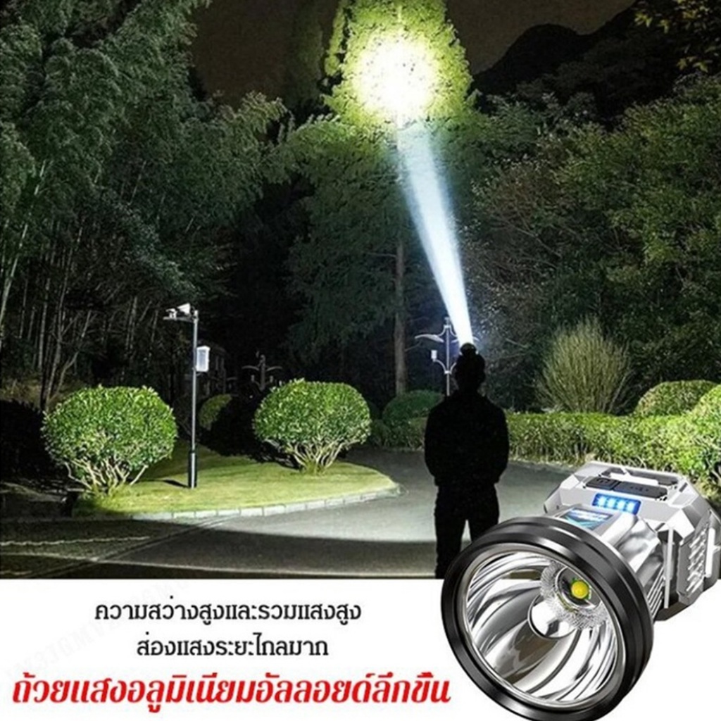 จัดส่งฟรี!!! T998 ไฟฉายคาดหัว แท้ แรงสูงไฟฉายคาดหัวแท้LEDกันน้ำ 99999999W