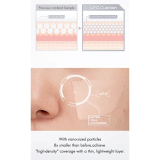 [rom&nd official] rom&nd UFO COVER CUSHION (7colors) 15g | Cushion Foundation, Long-Lasting, Pore Cover