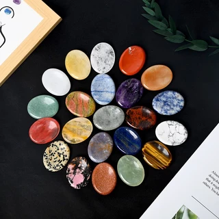 หินคลายความเครียด หินคลายกังวล Worry Stone ช่วยลดความเครียดและความวิตกกังวล เสริมพลังบวก หินนำโชค พกพาง่าย
