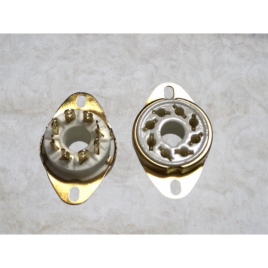 Ceramic Socket Tube 8 Pins Hardwire (A08) แบบแหวนล็อคติด