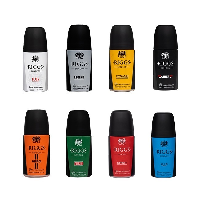 Riggs London Roll On 50ml โรลออนน้ำหอมผู้ชาย โรลออนระงับกลิ่นกาย คุมเหงื่อ 24ชม. มีให้เลือกหลายกลิ่น [พร้อมส่ง]