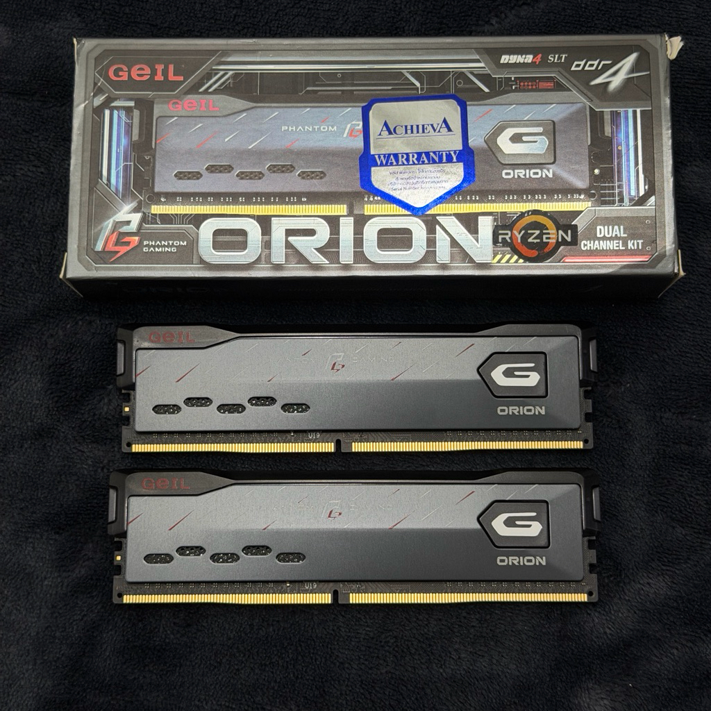 GeIL ORION 16GB (8x2) DDR4 3200MHz GREY (GAOG416GB3200C16BDC) Memory RAM (หน่วยความจำ) แรม มือสอง