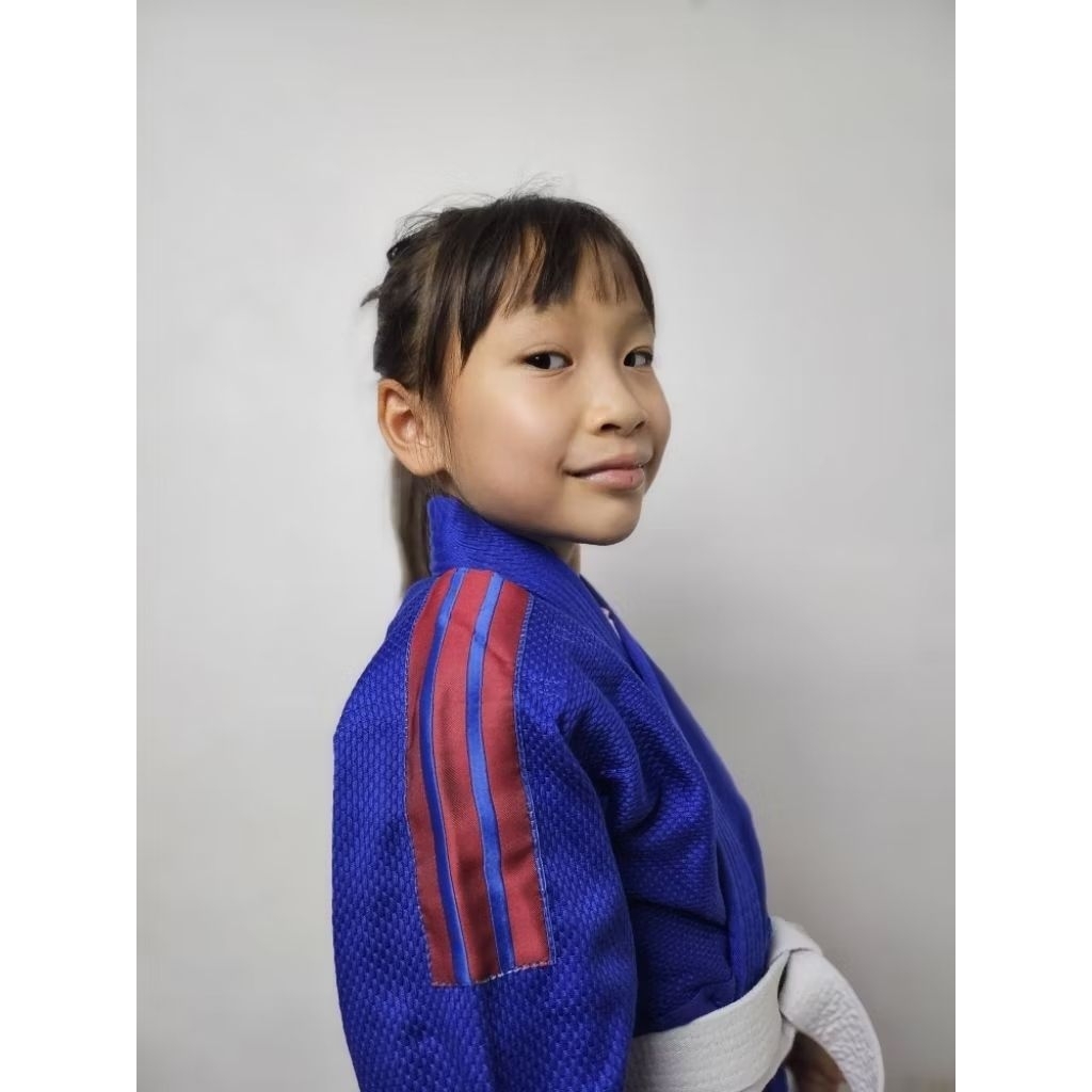 ชุดยูโด/ยูยิตสู​ สีน้ำเงิน (100cm-170cm) adidas Judo/Jiu-jitsu -Club (J350)