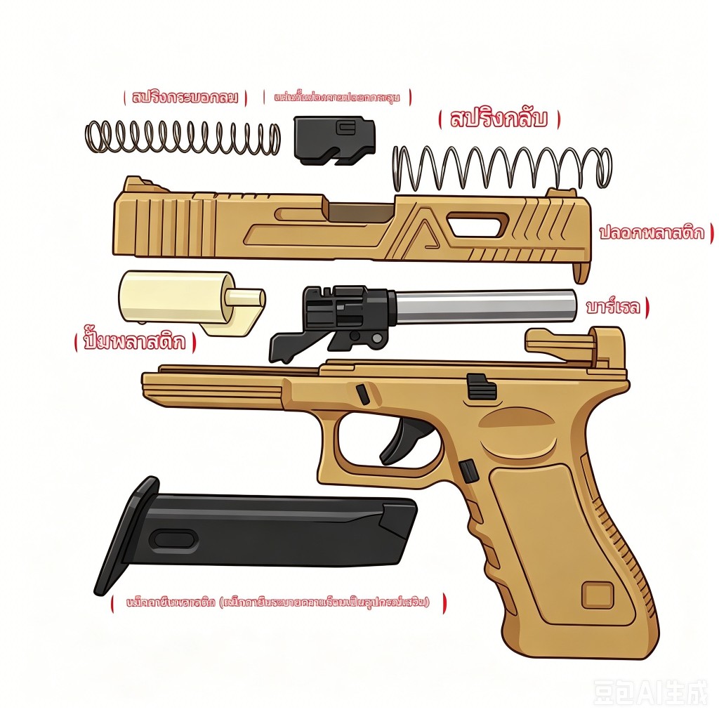 M92F ชุดโมเดลประกอบสะสม M92 เบเร็ตต้า สีเงินวินเทจ ของตกแต่งโชว์