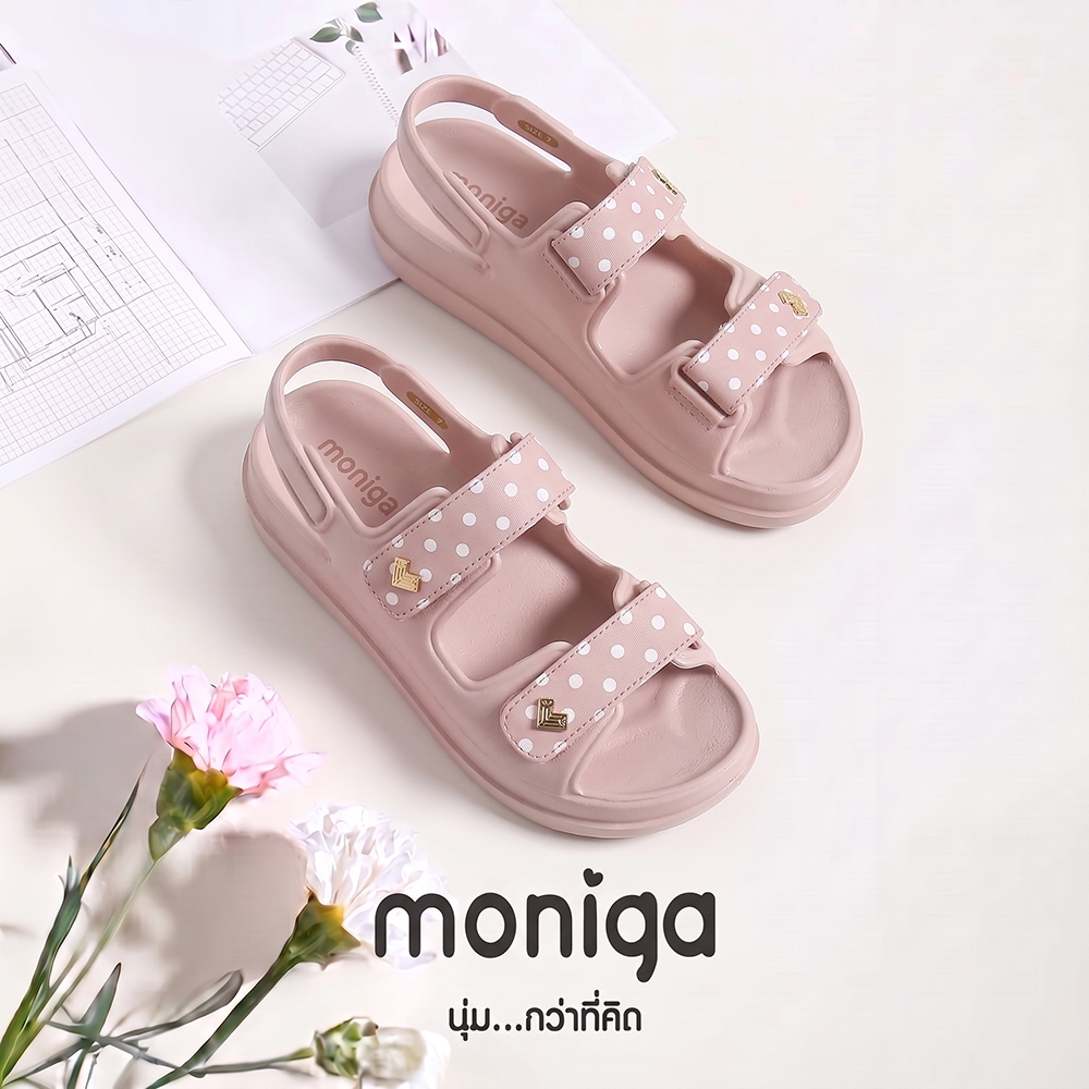 MONIGA รุ่น Cindy Polkadot รองเท้าแตะรัดส้น