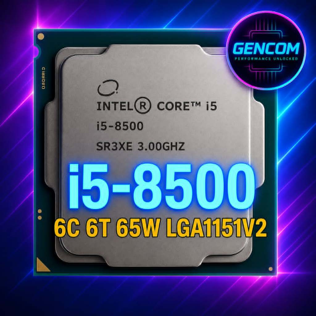 ซีพียู CPU Intel Core i5-8500 6คอ6เทรด LGA 1151v2 ฟรีซิลิโคน1ซอง i5 8500 USED