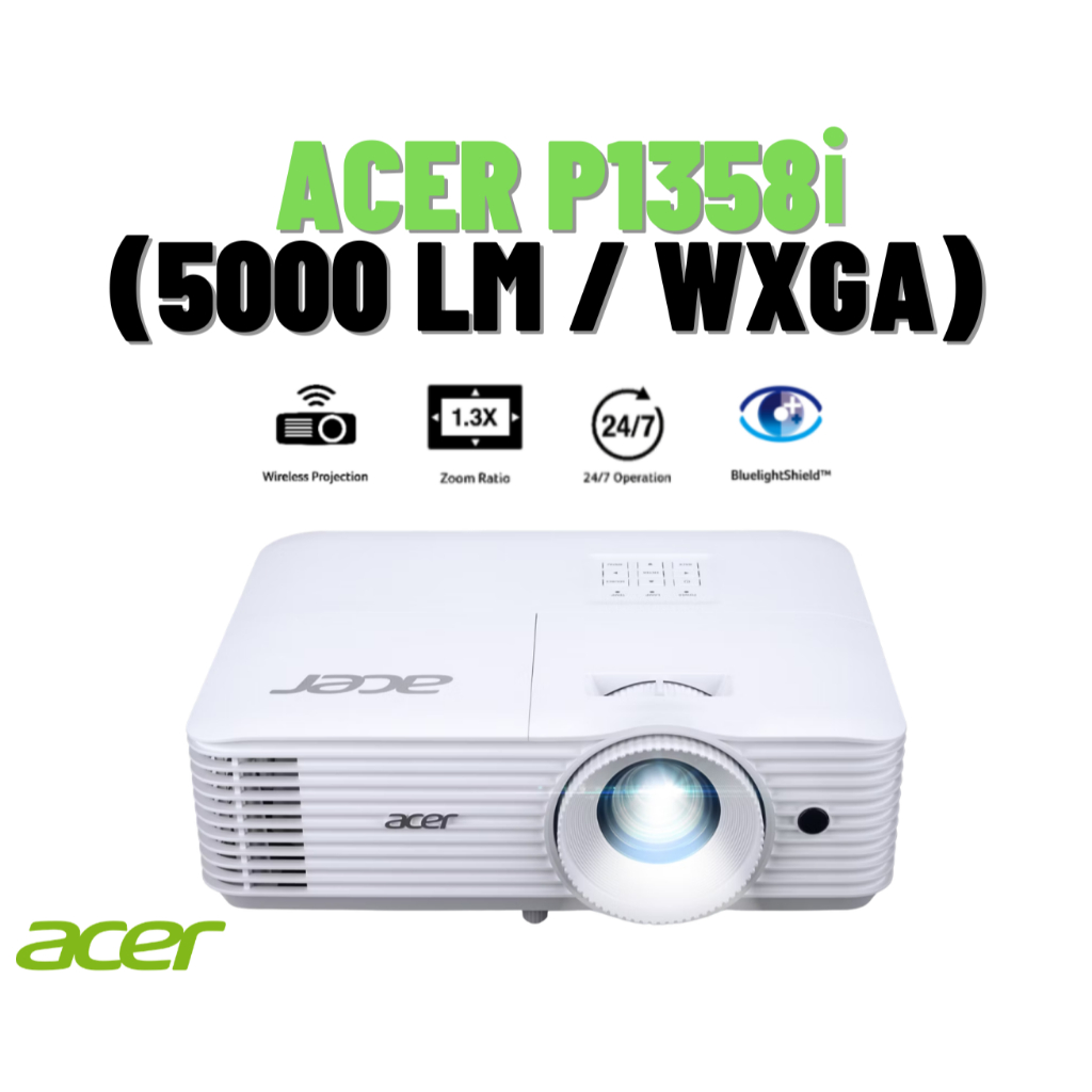 Projection ACER P1358i (5000 lm / WXGA) Wireless