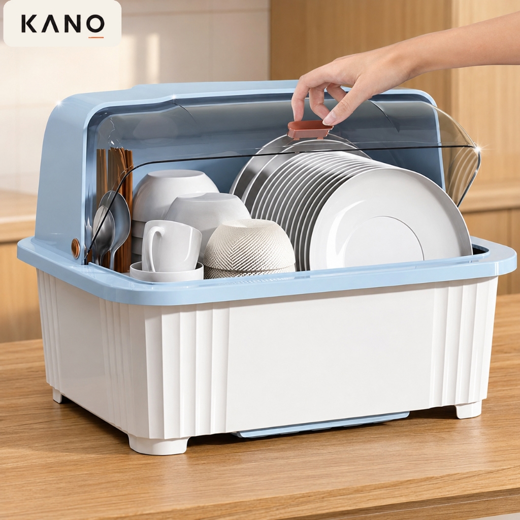 KANO ที่คว่ำจาน ที่คว่ำจานมีฝาปิด
