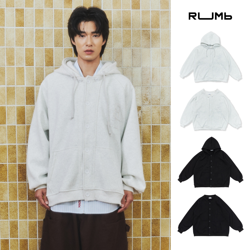 RUMb - เสื้อฮู้ดดี้ คาร์ดิแกน Oversize รุ่น KAKUSHI HOODIE CARDIGAN - Col. REBORN รูปที่ 1