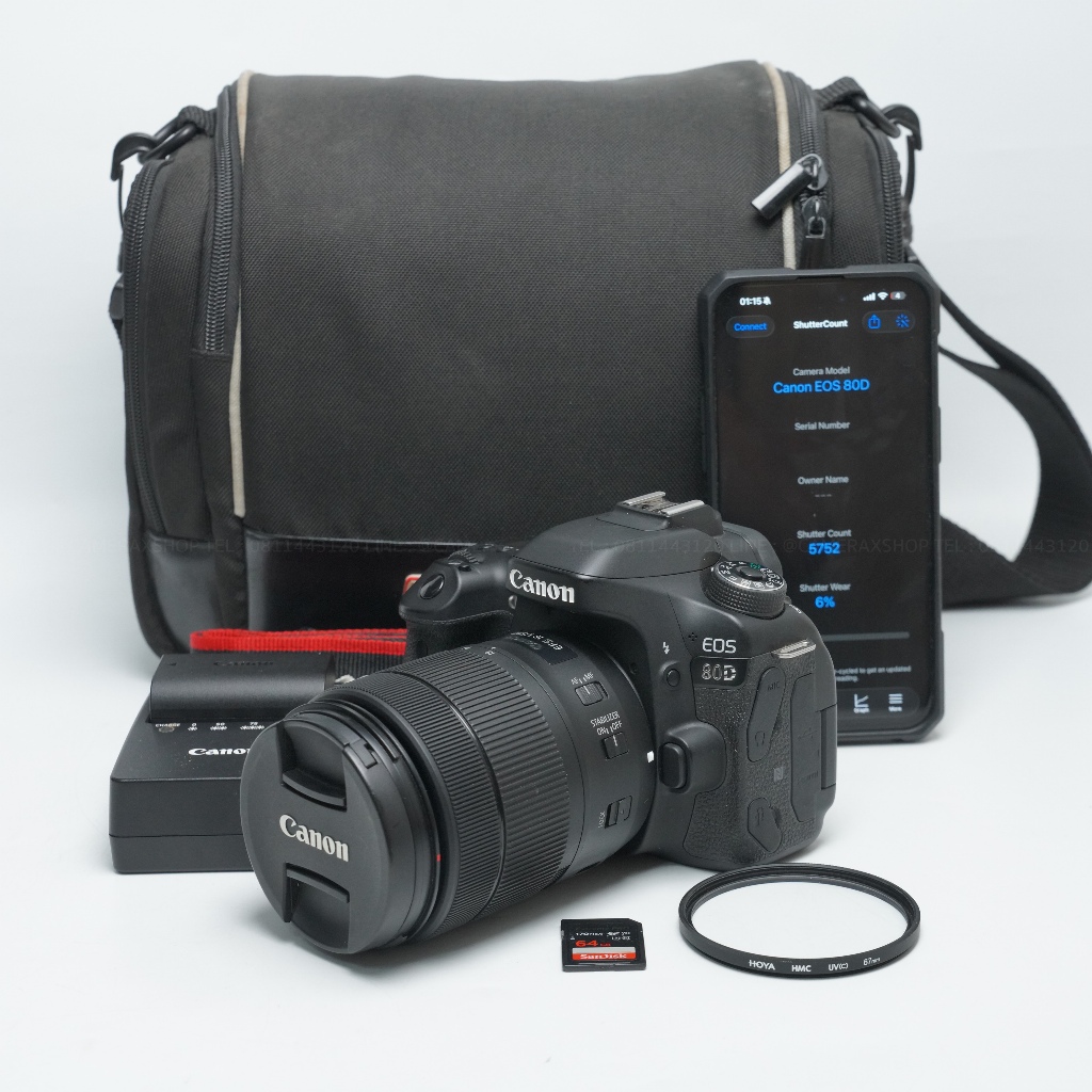 Canon 80D + 18-135 Nano USM อปกร. ชัตเตอร์ 5k สภาพสวย