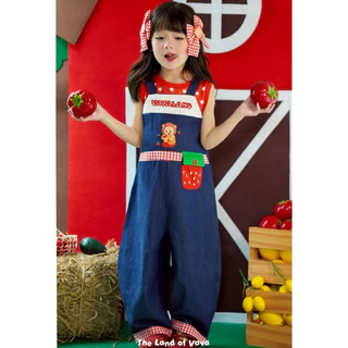 Thelandofvava 🐻LOOK09 - VNXM2020 เอี๊ยมยีนส์เด็ก 🐻 VAVA Sweet Orchard🧺 ลิขสิทธิ์แท้จาก vava