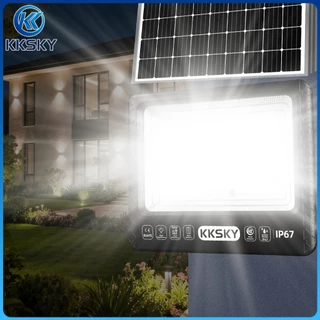 KKSKY ไฟโซล่าเซลล์ 80000W Solar Light IP67กันน้ำ ป้องกันฟ้าผ่า ไฟถนน โซล่าเซลล์LED ไฟ สปอตไลท์ สว่างอัตโนมัติเมื่อฟ้ามืด