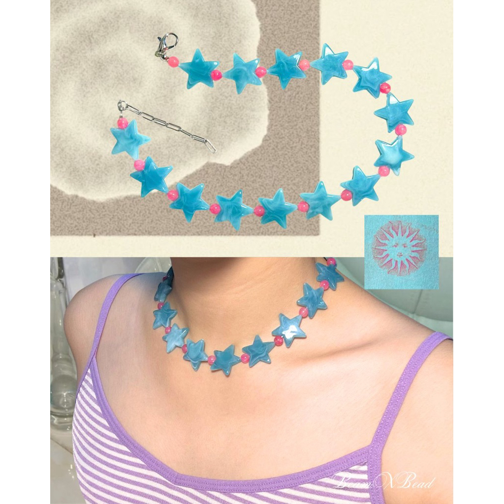star jelly necklace️><
