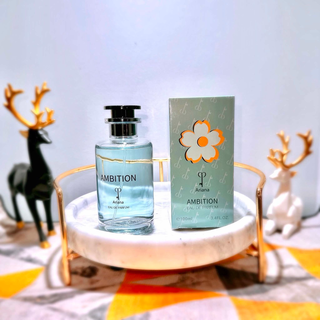 น้ำหอมแท้นำเข้ากลิ่นAmbition ariana(แอมบิชั่น100ml.) ส่งของทุกวัน ส่งไว
