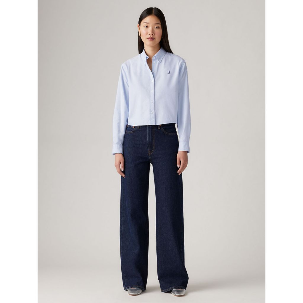 กางเกงยีนส์ผู้หญิง Levi’s® Women’s Ribcage Wide-Leg Jeans