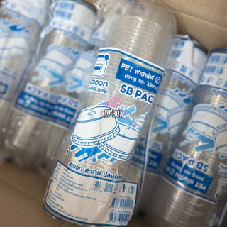 (แพ็คละ50ชิ้น) ฝาฮาล์ฟPET95mm. *ไม่เจาะรู ฝาปิดแก้ว ฝาปาก95 ฝาPET ฝาครอบแก้ว พลาสติก ฝาปิดแก้ว