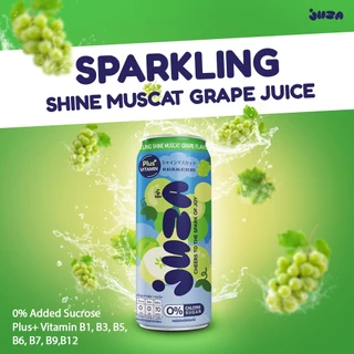 JUZA จู๊ซ่า เครื่องดื่มน้ำผลไม้ผสมโซดา รสองุ่นไชน์มัสแคท ขนาด 325 ML.