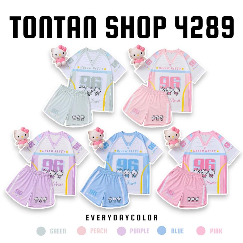 ( OAFSSET39 ) ชุดเซท เสื้อ กก.ขาสั้น H คิตตี้ 96 5สี ฟรีไซส์